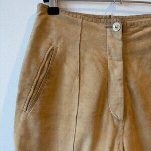 1990s VINTAGE GERANI/ICEBERG SUEDE LEATHER PANTS